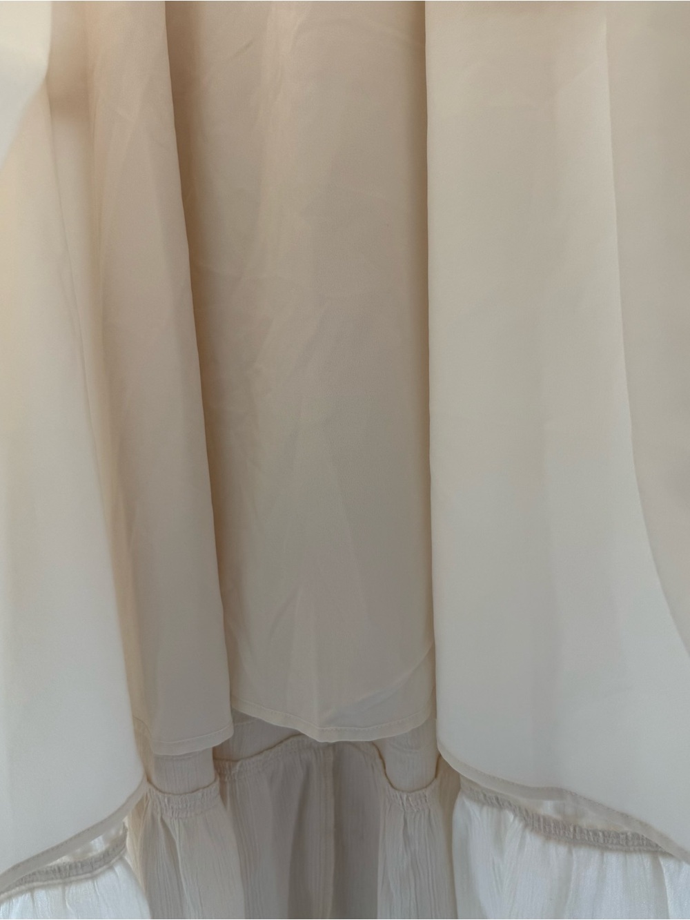 Torrid Whisper Cream Gauze Maxi Dress Size 4X Cottagecore Puff Sleeve Plus - Picture 9 of 13